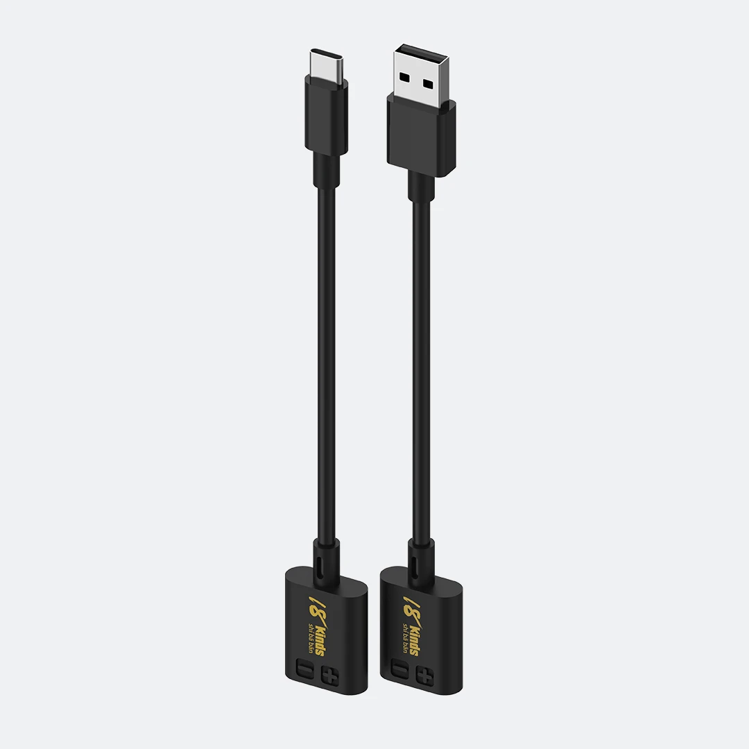 18종 USB-A/타입-C에서 4mm 바나나 플러그 데이터 케이블 20cm 전원 코드 휴대폰 충전 및 수리 도구에 적합