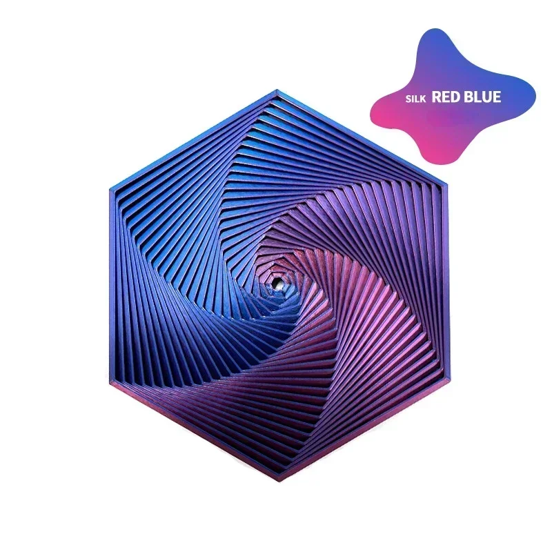 Fractal Fidget Hexagon - Portable Sensory Anti-Stress Toy and Visual Desktop Ornament