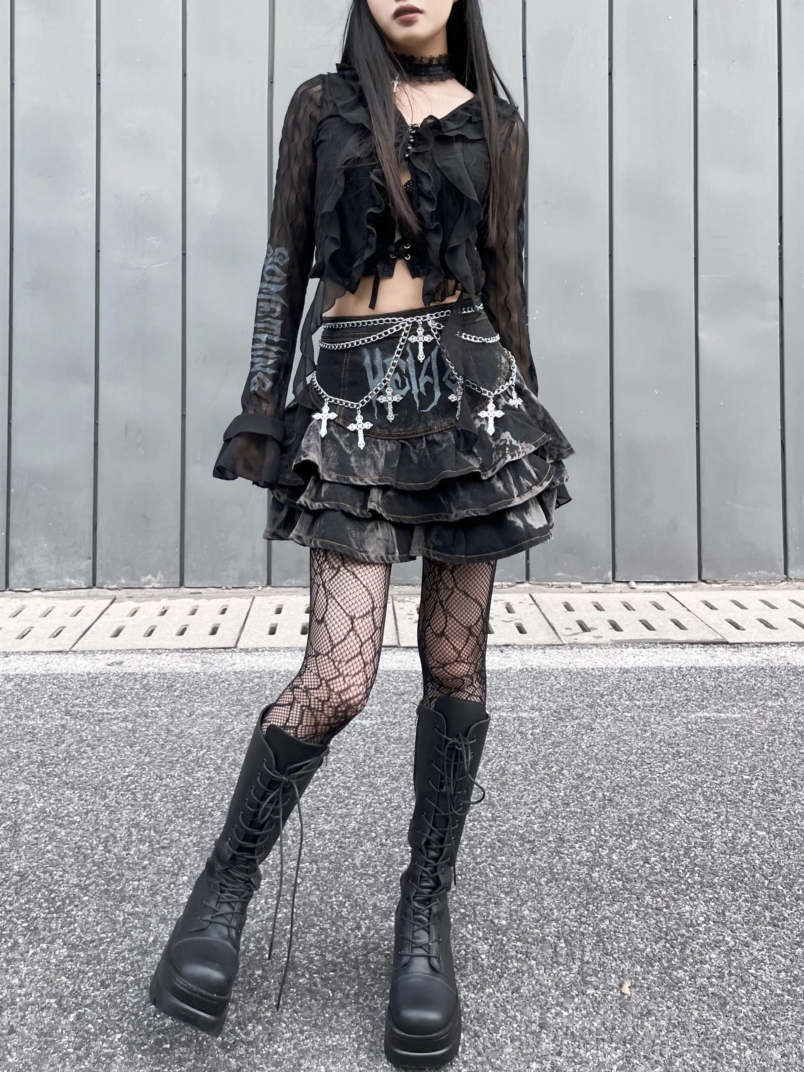 Short Black Denim Skirt Outfit Sweater Outfit With Black Jean