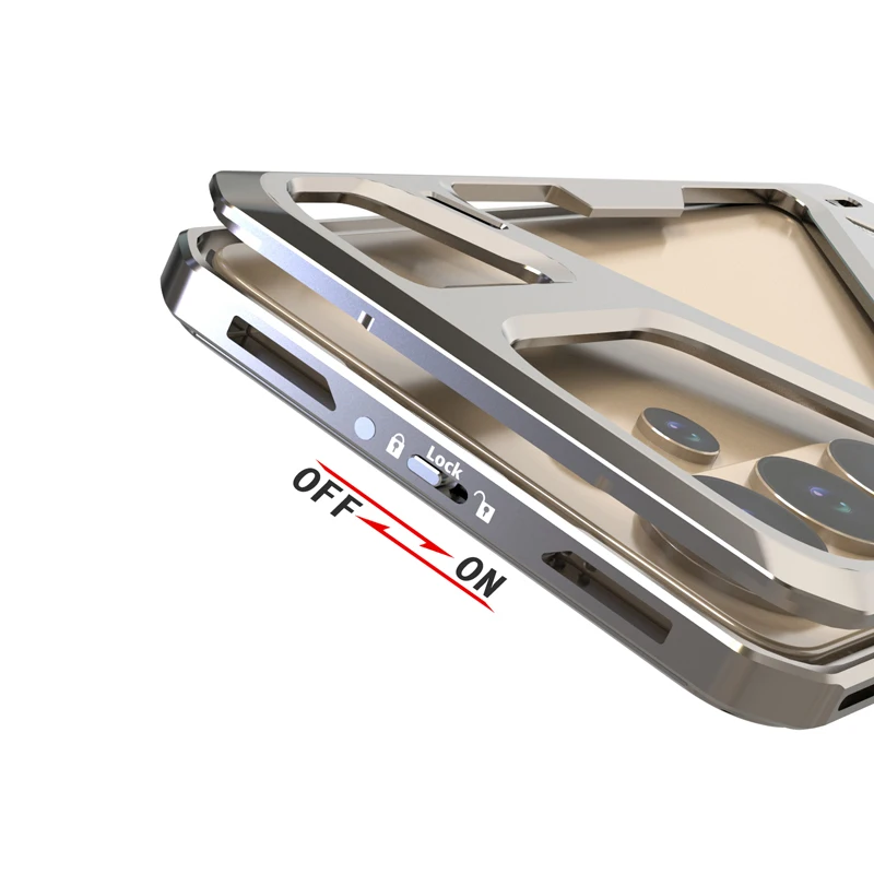 Ultra Light Armor Shockproof Aluminum Alloy Back Cover Case