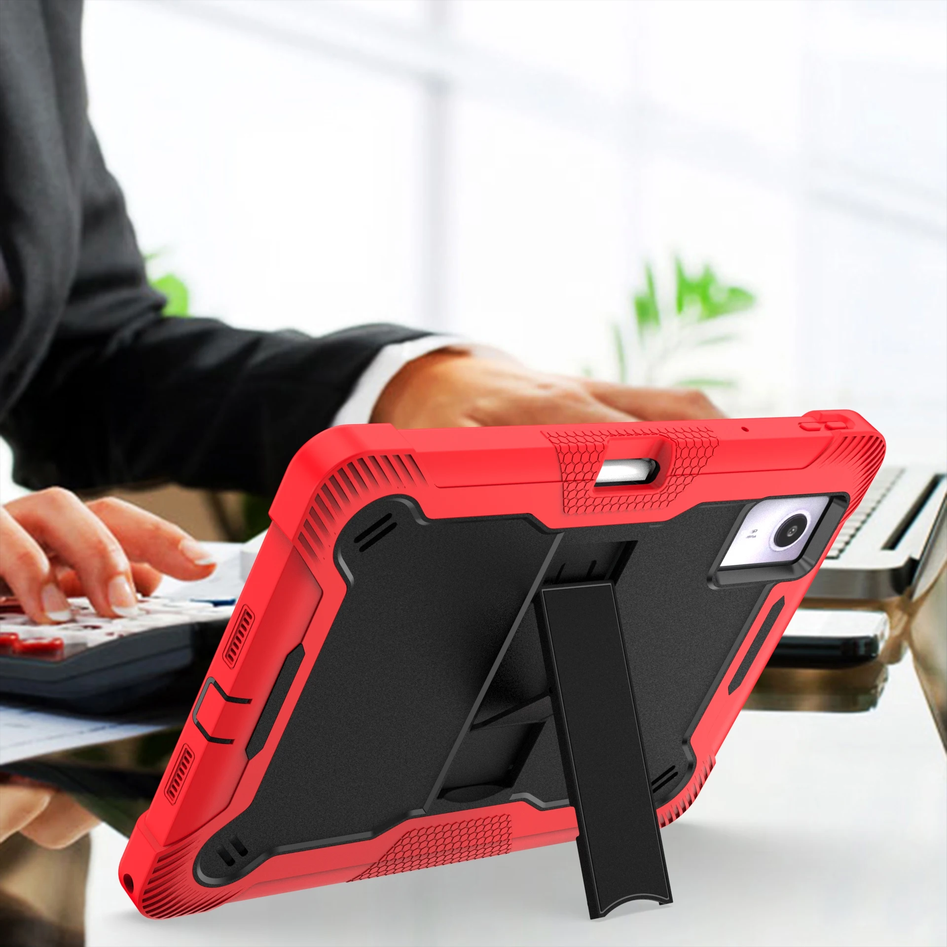 Durable Protective Tablet Case with Stand Cover and Pen Slot