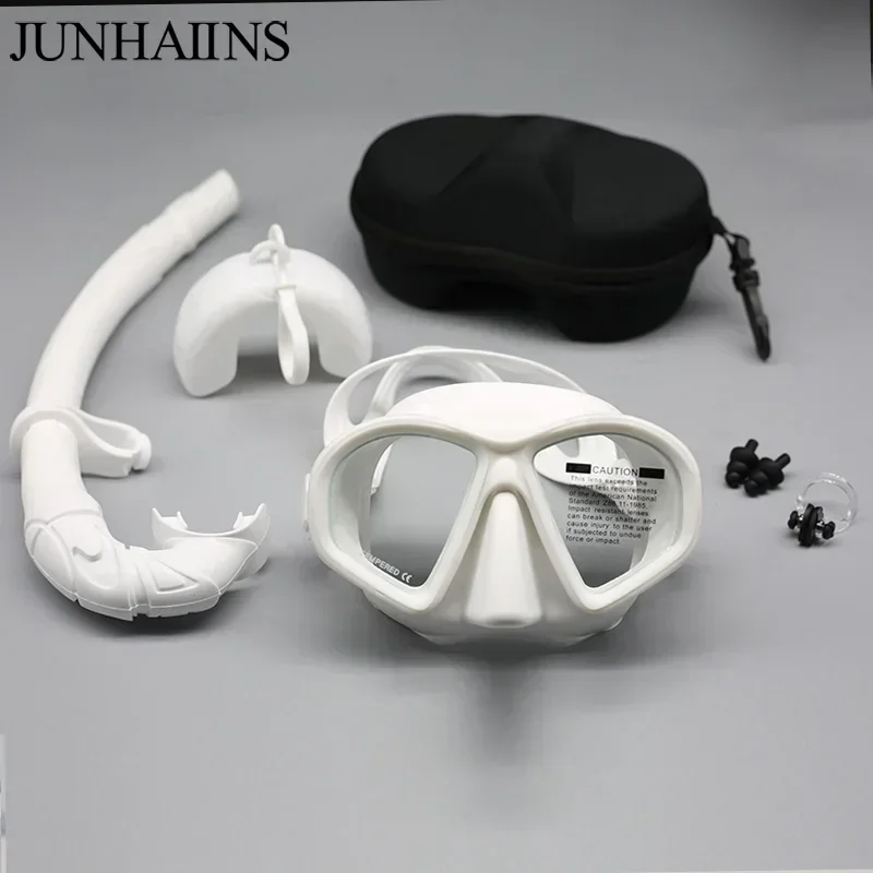 Snorkeling Diving Mask Set Foldable snorkel J-type with Camera Mount