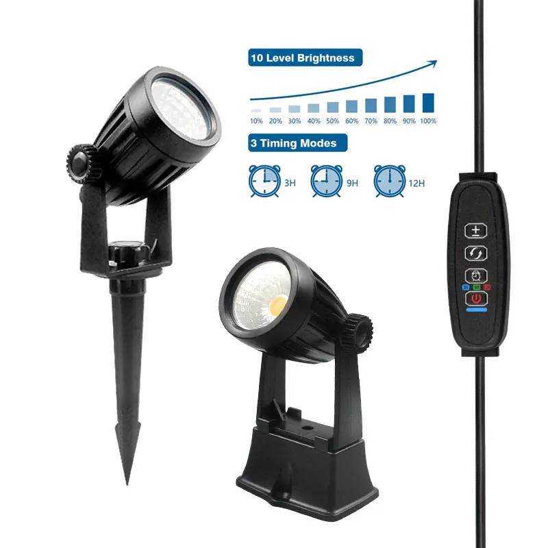 LED Decorative Spotlight with Time Control & Dimming - 5W Indoor Uplight