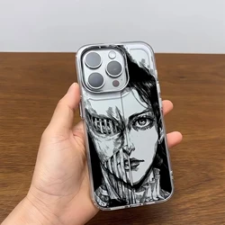 Premium Transparent Soft Silicone Anime Phone Case - Black Attack On Titan Design - Pixel 10 Pro 5G (LYK - 306LY250801408)
