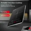 Portable Induction Cooktop 1800W Induction Stove Burner With Ultra Thin Body, With 8 Temperature & Power Levels 6