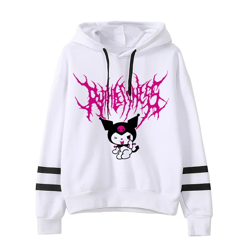thumbnail image 1 of Sudaderas Y2k para mujer, ropa de moda, chaleco Kuromi, Sudadera con capucha Sanrio Kuromi, sudadera de Manga Harajuku, sudaderas con capucha para mujer, 1 of 5