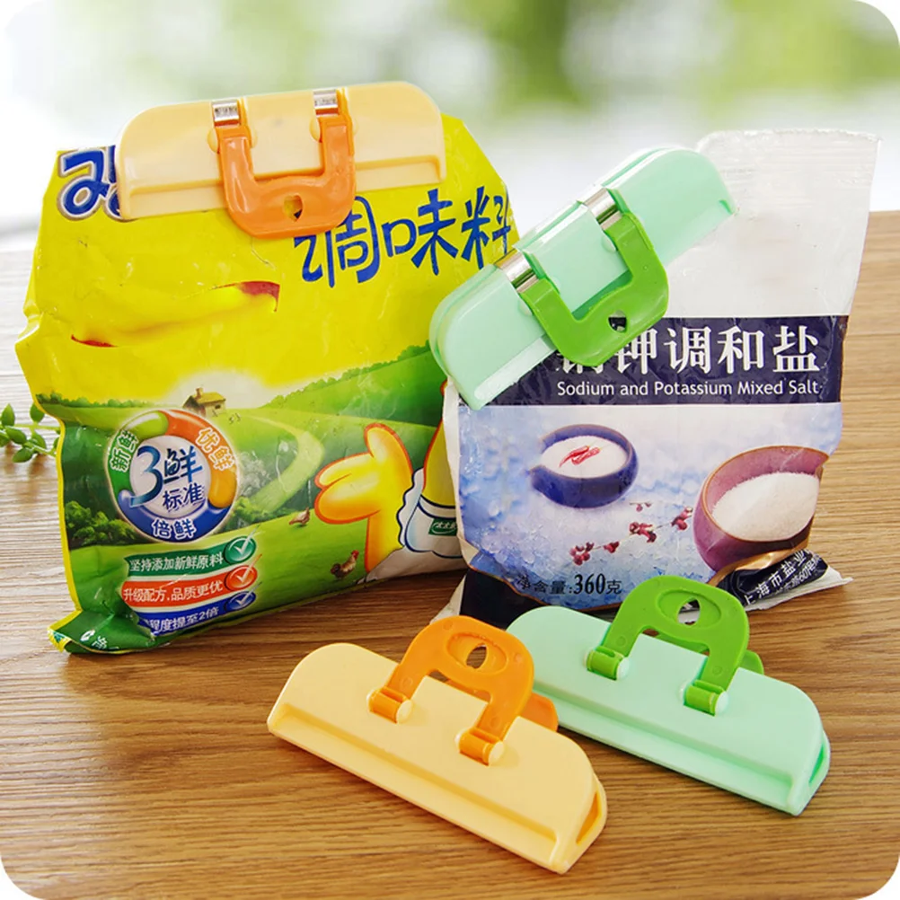 2 Pezzi Stay Fresh Plastic Bag Sealer Clips Sticks- Slide-On To Isolato Aria E Polvere, Clip Per La Conservazione Di Alimenti O Snack Da Cucina, Facil