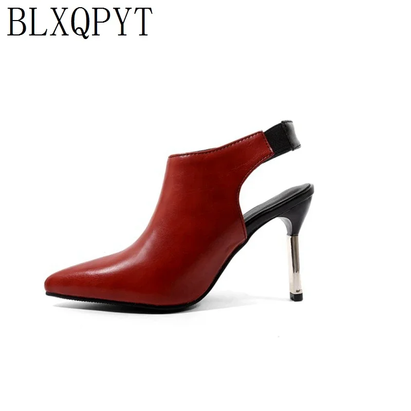 

BLXQPYT Big 32- 48 Spring summer Sandals Platforms Dress Women Party Wedding Shoes woman Sexy pointe High Heels 10CM Pumps 88-56