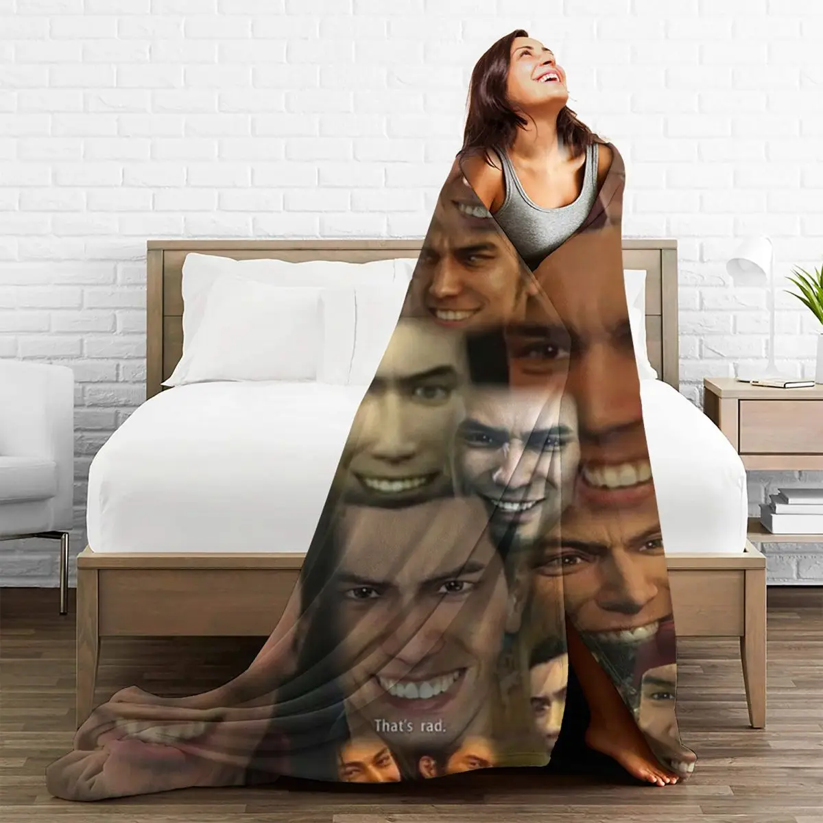 Happy Kazuma Kiryu Blankets Flannel Portable Sofa Throw Blankets For Couch Bedding Travel Throws Bedspread Quilt 5