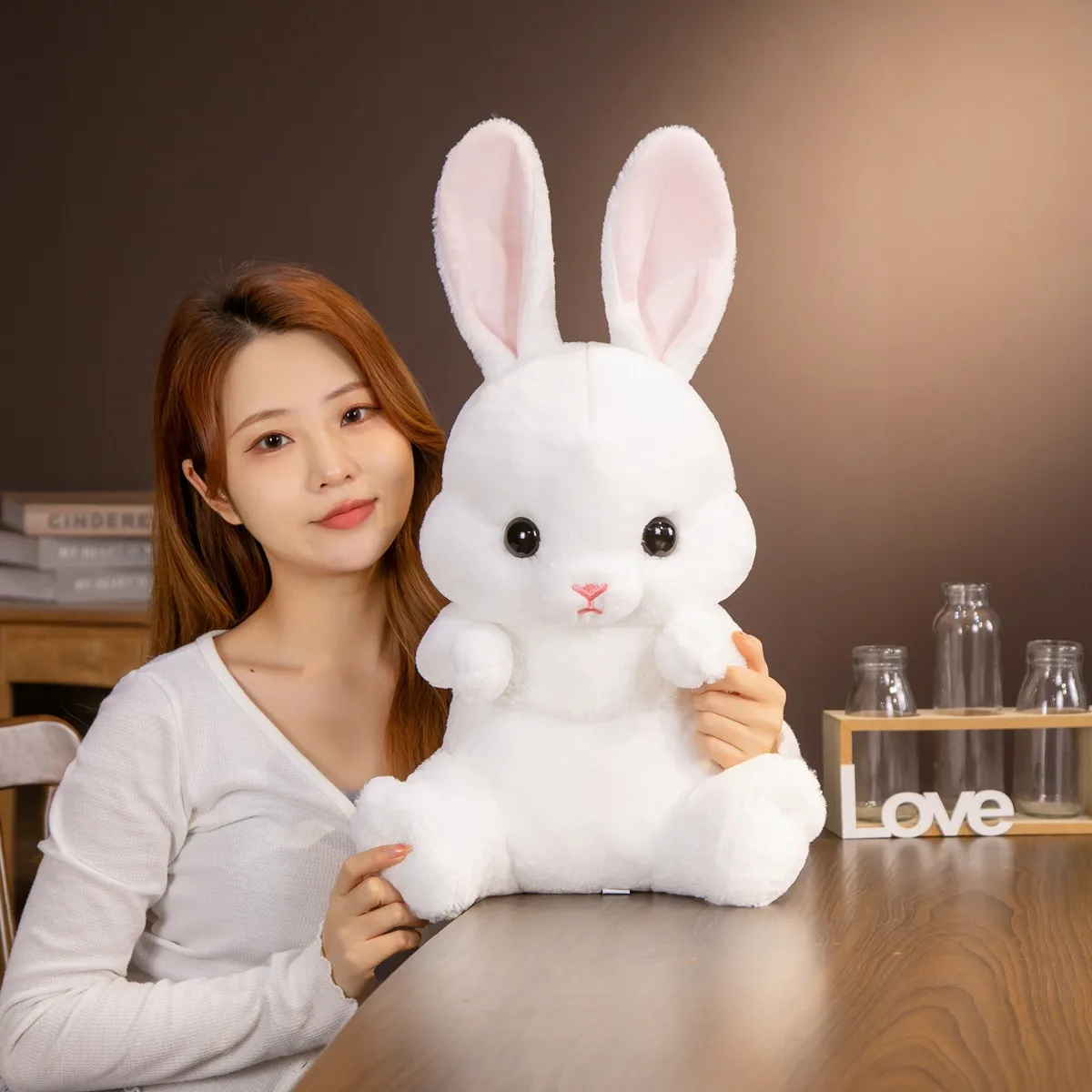 Soft Plush Kawaii Rabbit Stuffed Toy for Kids