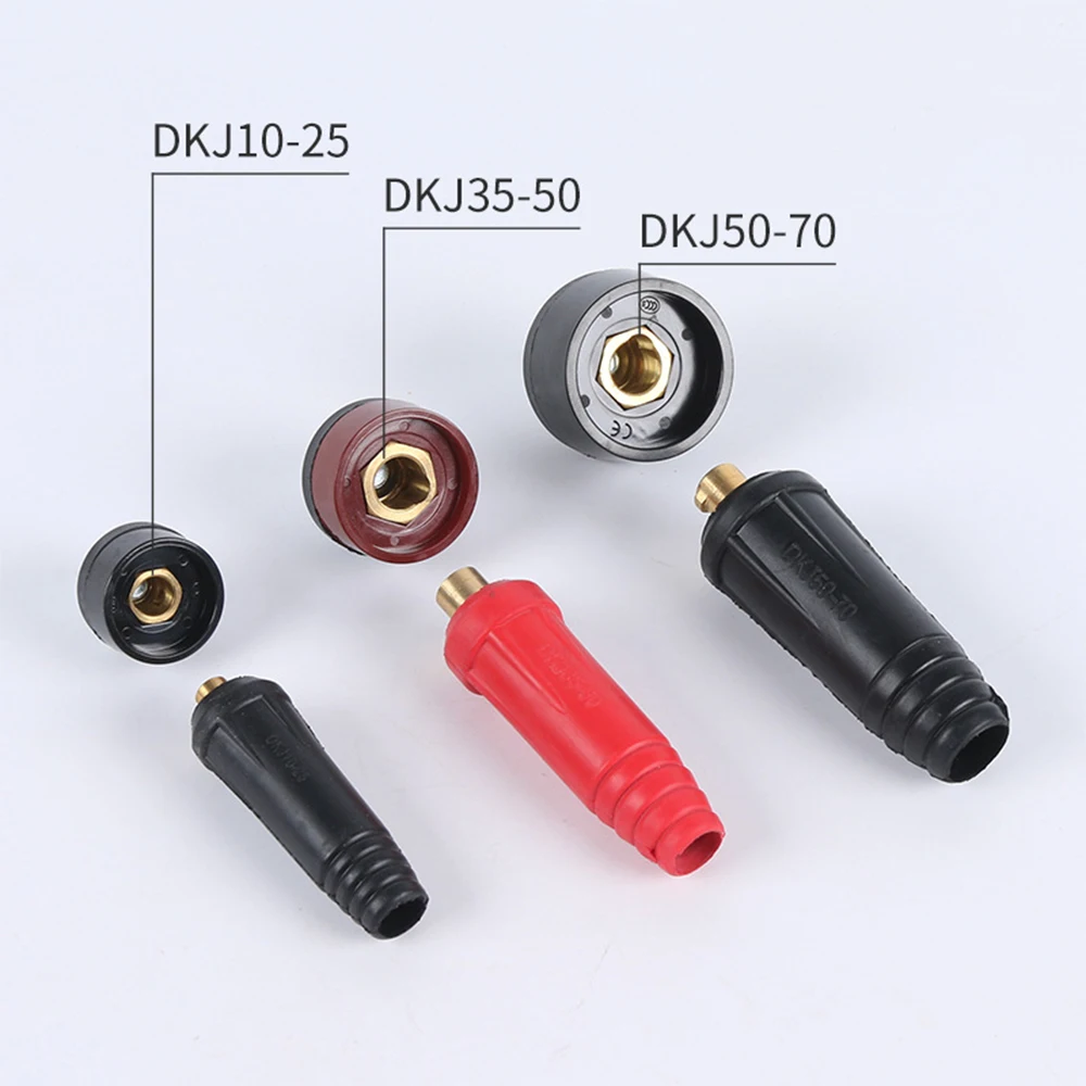Welding Machine Quick Fitting Female Male Cable Connector Clamp Socket Plug Adaptor Tig Inverter Welding Machine Tools Europe welding cable connector