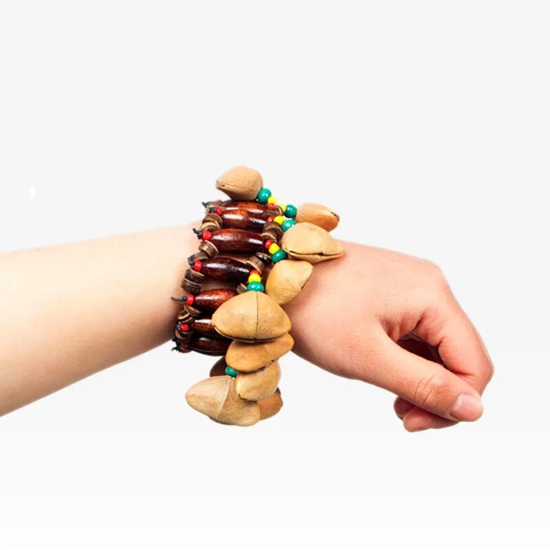Dora nut shell handbell, African tambourine accompaniment, percussion instrument, decorative bell nut shell bracelet