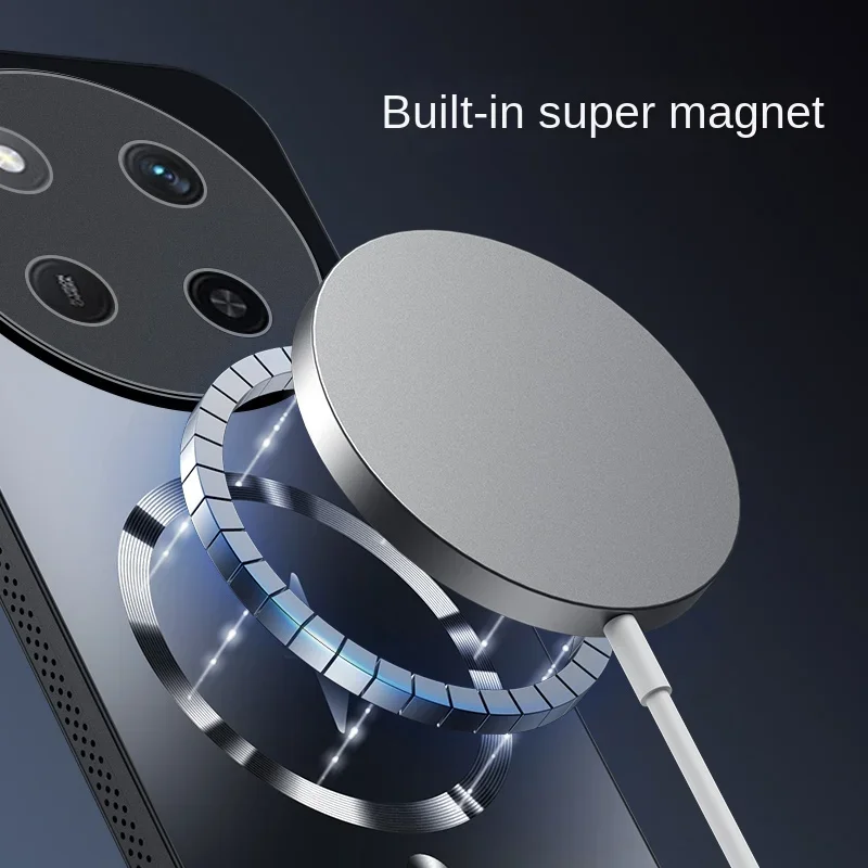 MagSafe Shockproof Matte Frosted Phone Case with Lens Protection