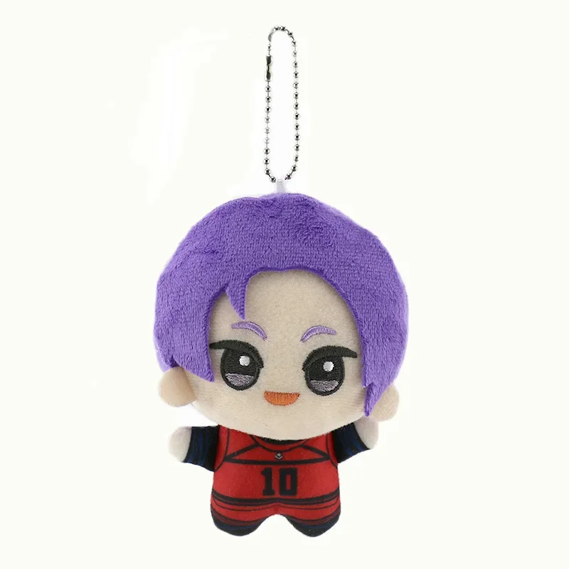 12cm New Blue Lock Plush Pendant KeyChain Isagi Yoichi Nagi Seishiro Mikage Reo Rin Itoshi Itoshi Sae Action Doll Toy Bag Gift 4