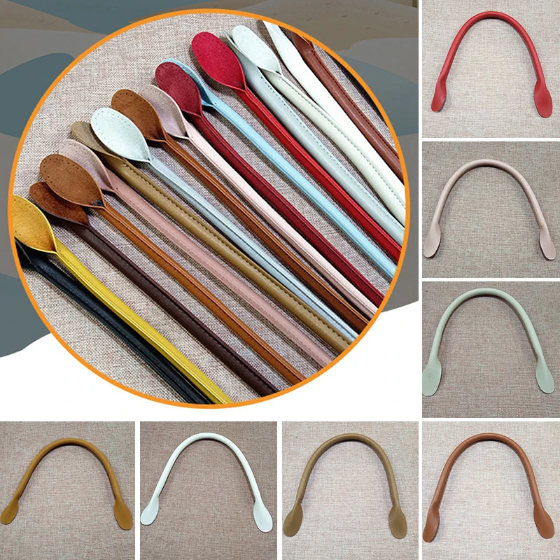 

1 Pair Bag Belt Detachable PU Leather Handle Lady Shoulder Bag DIY Replacement Accessory Colorful Handbag Band Handle Strap Band