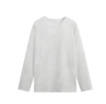 Long sleeve t-shirt white gray