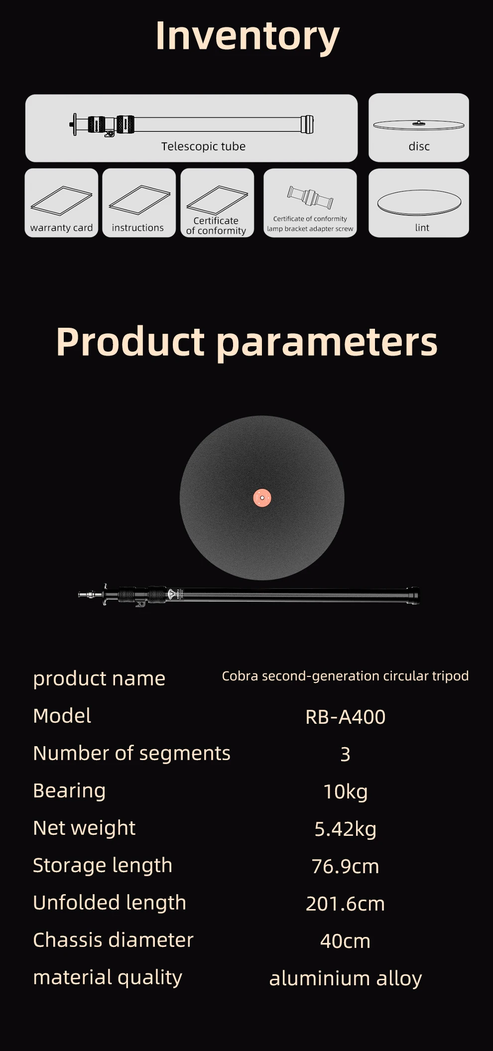 IFOOTAGE Shanghai Major Same Desktop Recording Disc Monopod RB-A400 And Magic Crm MA5-6 Live Streaming Desktop Photography Equip
