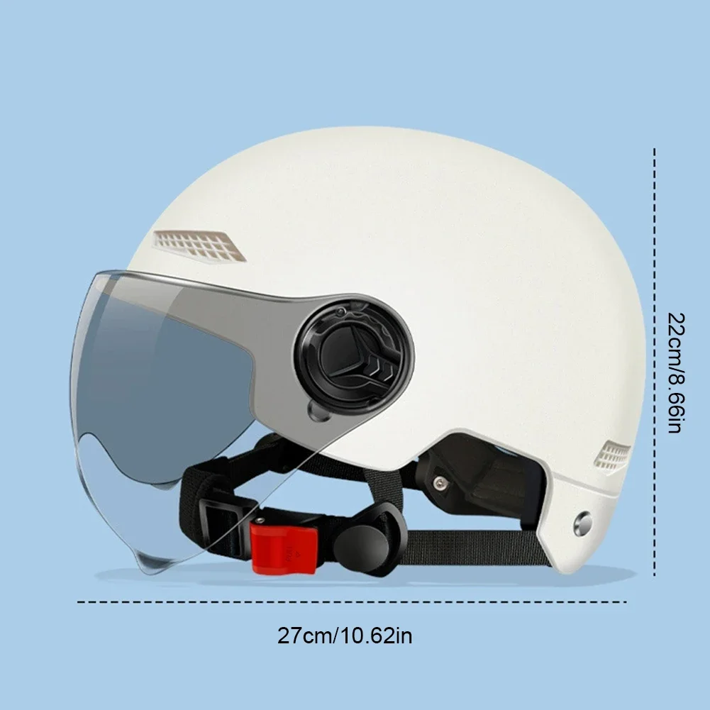 Electric Bike Safety Helmet Bicycle Helmet 3C Certified Adult Children Cartoon Motorcycle Half Helmet with Goggle Scooter Helmet