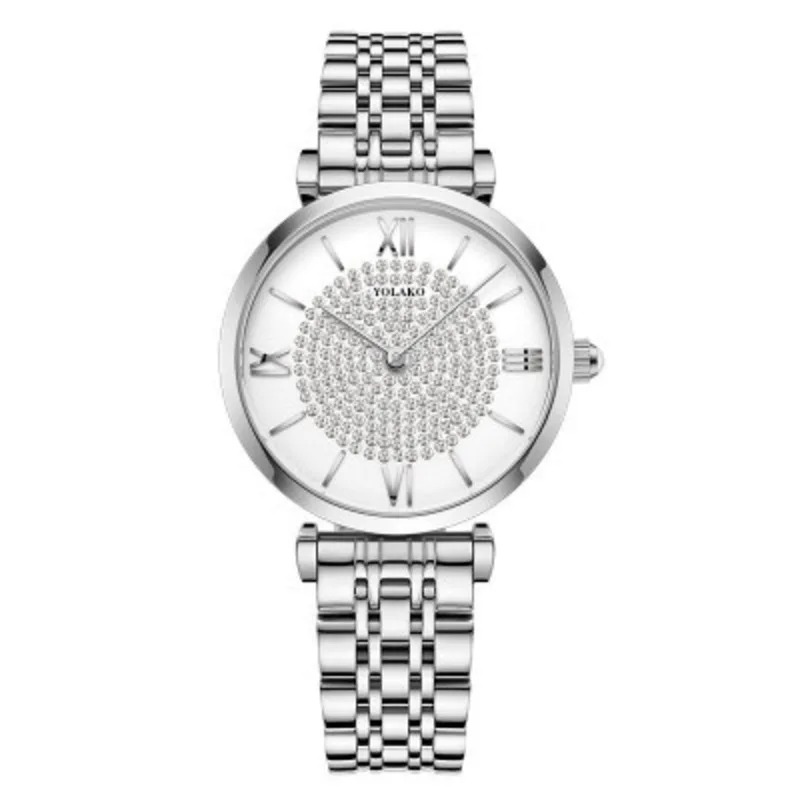 

Quartz Watches Women's Steel Band With Diamond Inlay Small Dial Fashionable Exquisite Trend Small Fresh And Female Student Watch