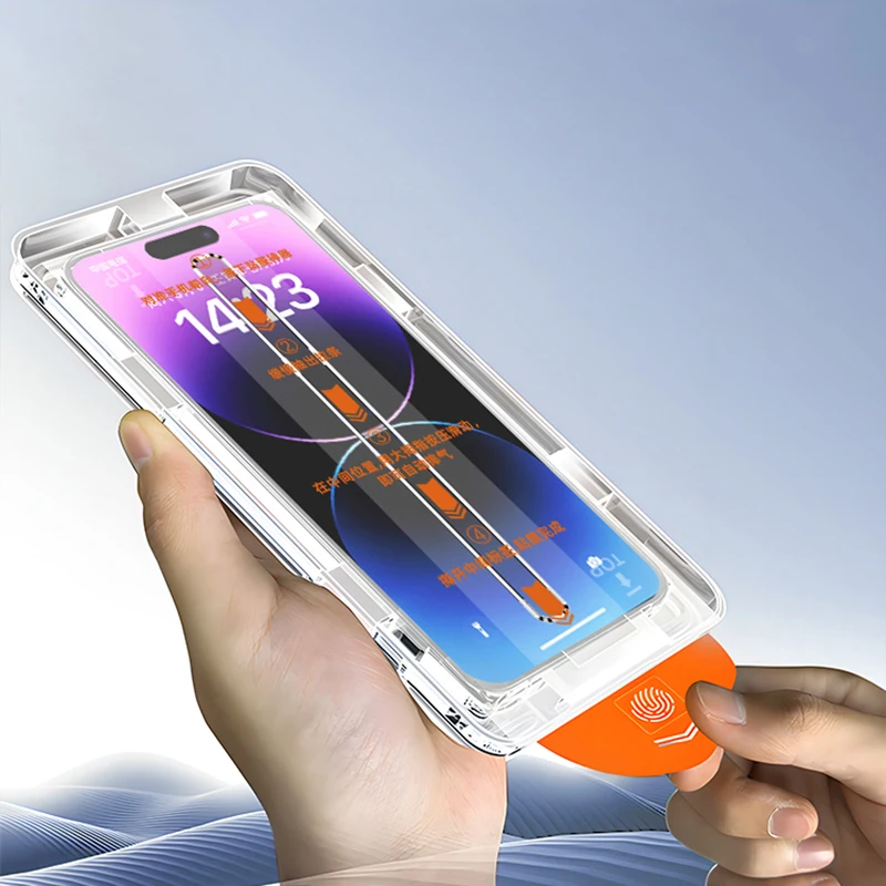 Premium Dust-Free Easy Installation Tempered Glass Screen Protector with Oleophobic Coating