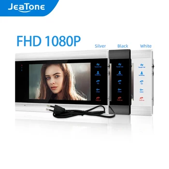 Jeatone 비디오 인터콤 보안 시스템, 음성 메시지, 모션 감지, 슬레이브, 모니터 전용, 1080P, FHD