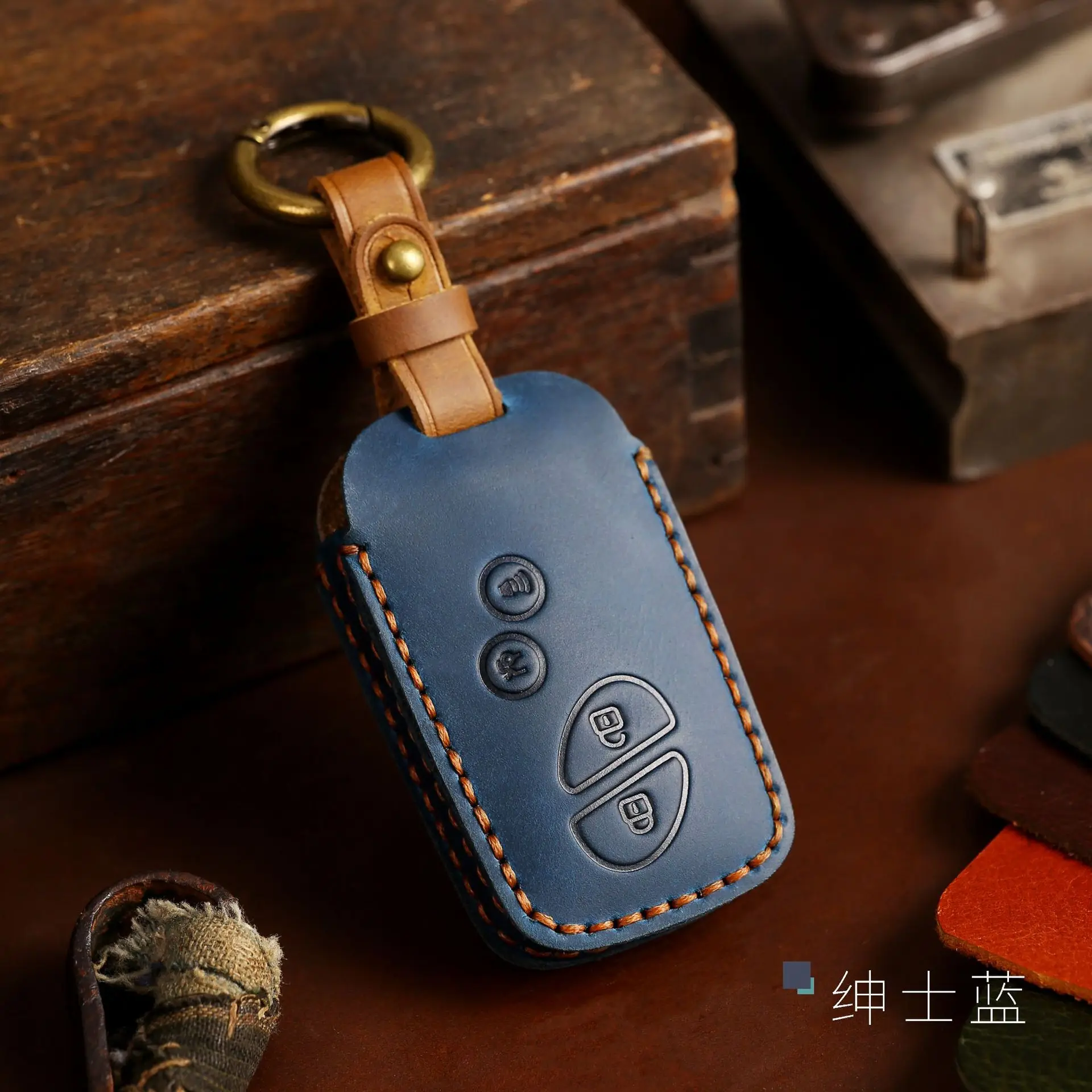 Genuine Leather Car Key Fob Copertura Cassa Chiave per Lexus CT200H GX400 GX460 IS250 IS300C RX270 ES240 ES350 LS460 GS300 450h 460h 15 Genuine Leather Car Key Fob Copertura Cassa Chiave per Lexus CT200H GX400 GX460 IS250 IS300C RX270 ES240 ES350 LS460 GS300 450h 460h - S5188f0e45367463abdd99ddc5b4d093bX