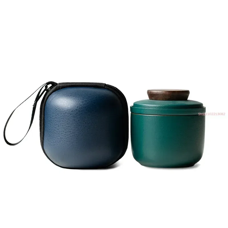 Travel Kung Fu Tea Set Gaiwan Outdoor Car Quick Cup One Pot One Cups Mini Carrying Bag Filter Tea Cup Drinkware