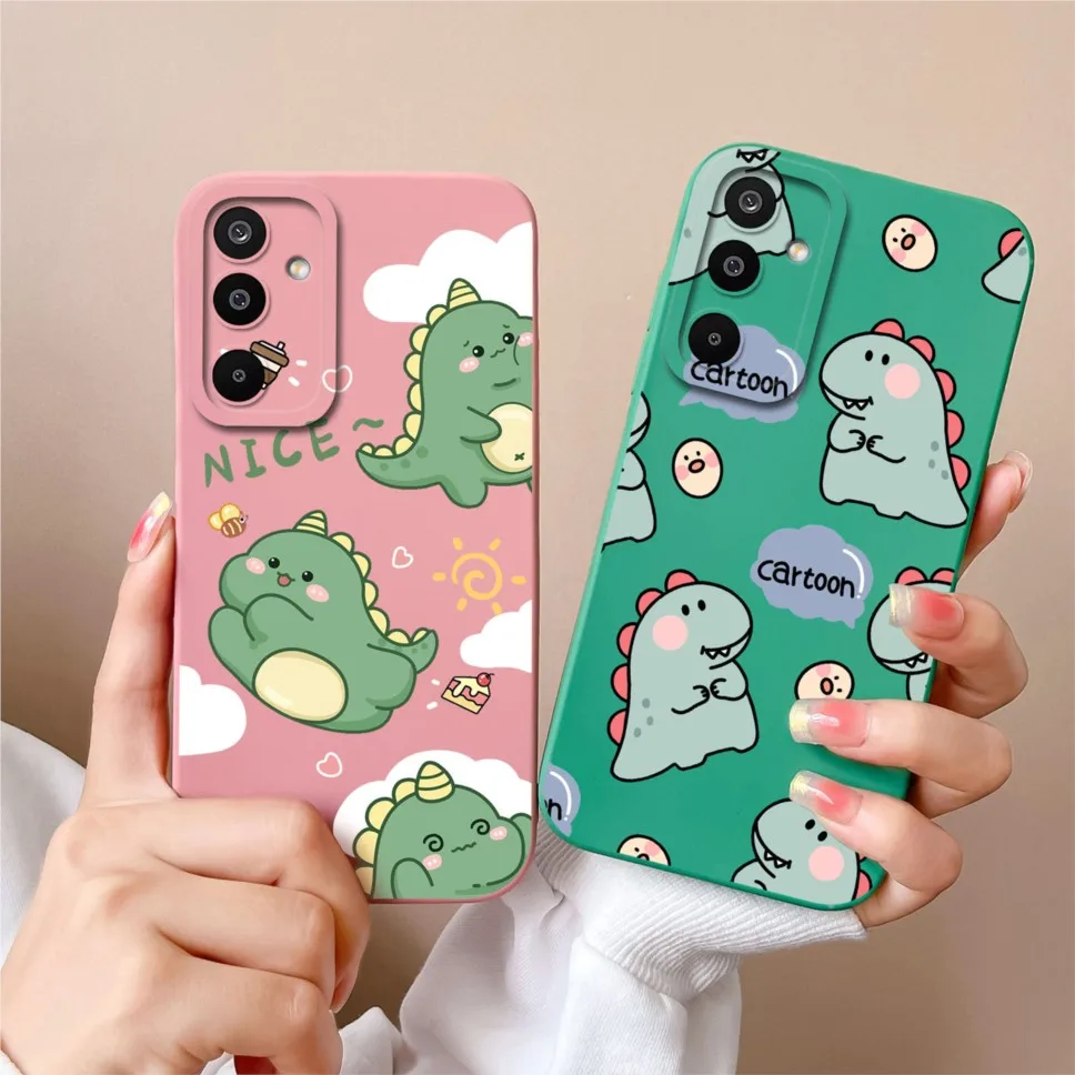 Lovely Dinosaur Silicone Soft Phone Case - Shockproof Cover