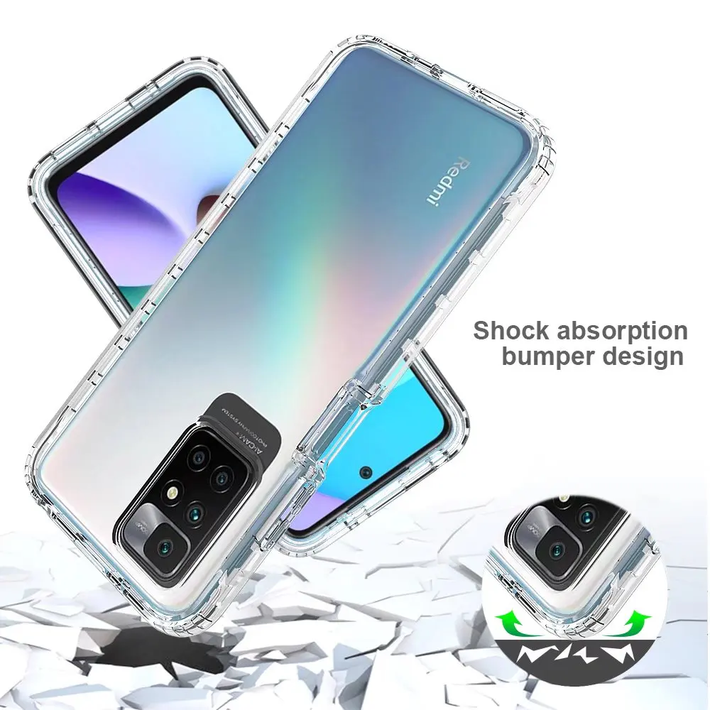 360° Full Cover Transparent Phone Case - Dual-Layer Soft Protection
