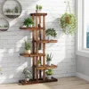 7 Tier Plant Stand Indoor, Bonsai Display Shelf, Wood Plant Holder 3