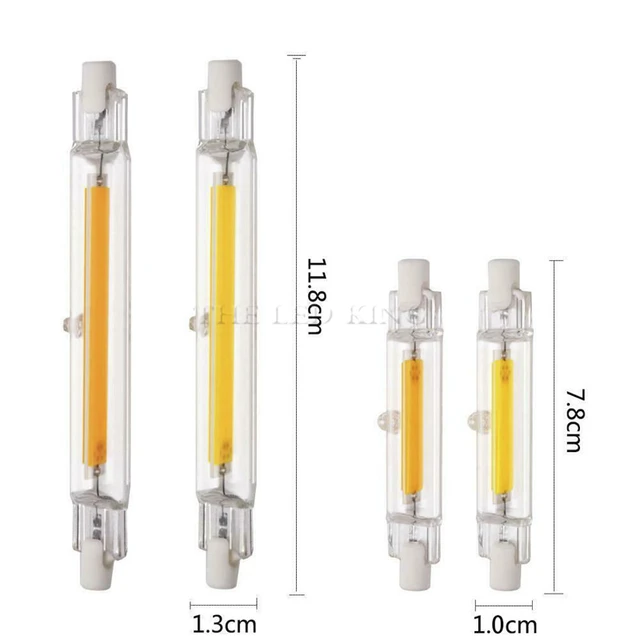 Lampe halogène LED à large faisceau, blanc chaud, naturel, froid, 78mm,  118mm, ampoule 2835 SMD, remplace 60W, 120W, 110V, 220V, R7S, lot de 5  pièces - AliExpress