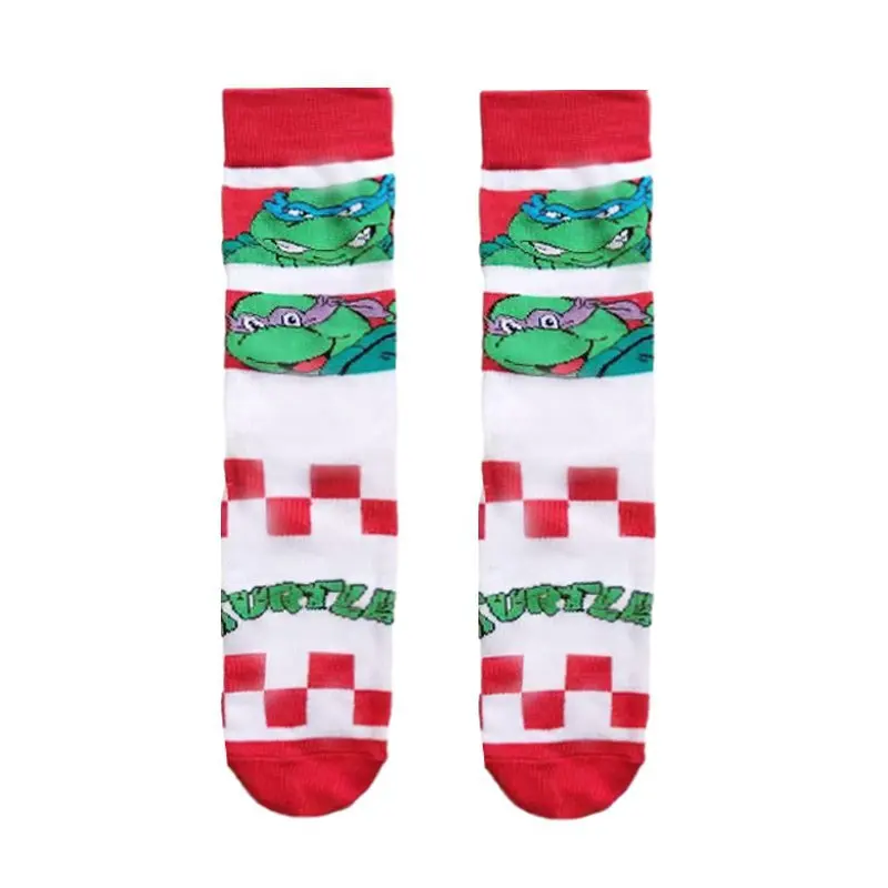 Calcetines unisex de las tortugas ninja de dibujos animados, divertidos  calcetines de vestir novedosos para vestir, paquete de 2, Multi-colorido