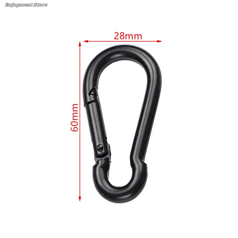 climbing carabiner 1PC metal keychain clip hooks D carabiner hooks connector jewelry making key ring DIY findings