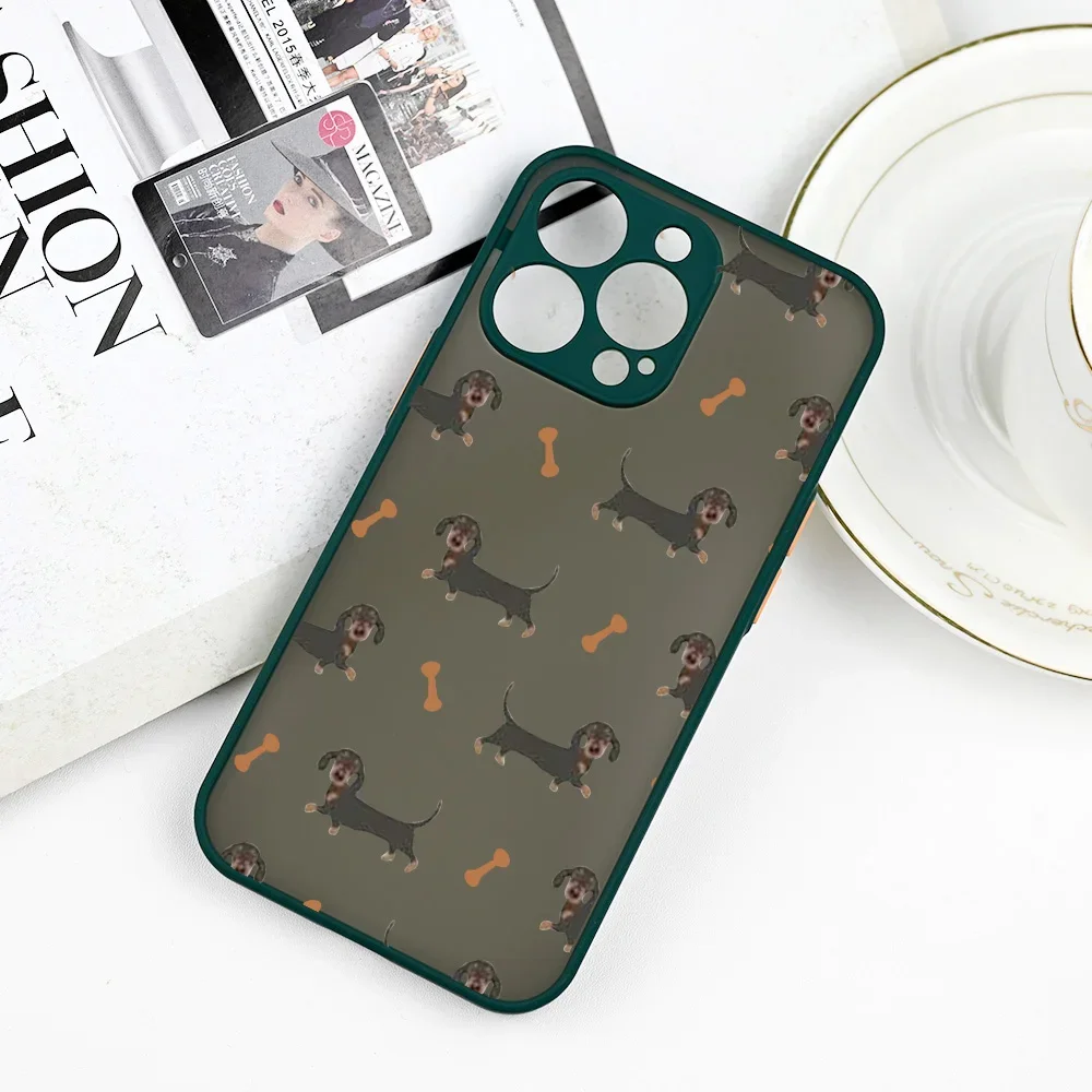Cute Dachshund Bulldog Phone Case for iPhone 17 16 12 13 14 thumbnail 12