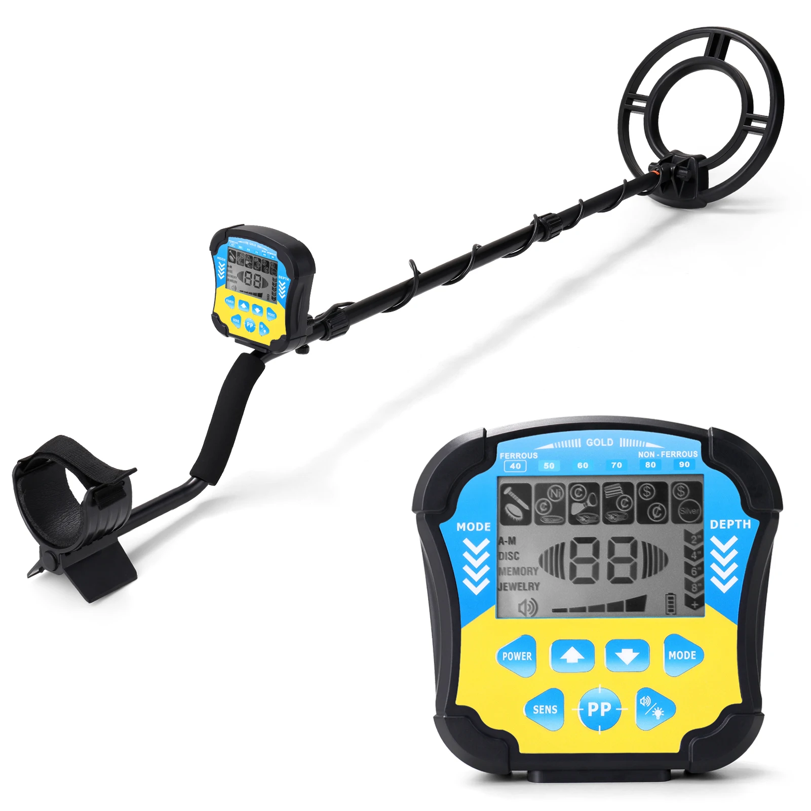 MD 510 Metal Detector Underground Professional Depth Search Finder Gold Detector Treasure Hunter Detecting Pinpointer Waterproof