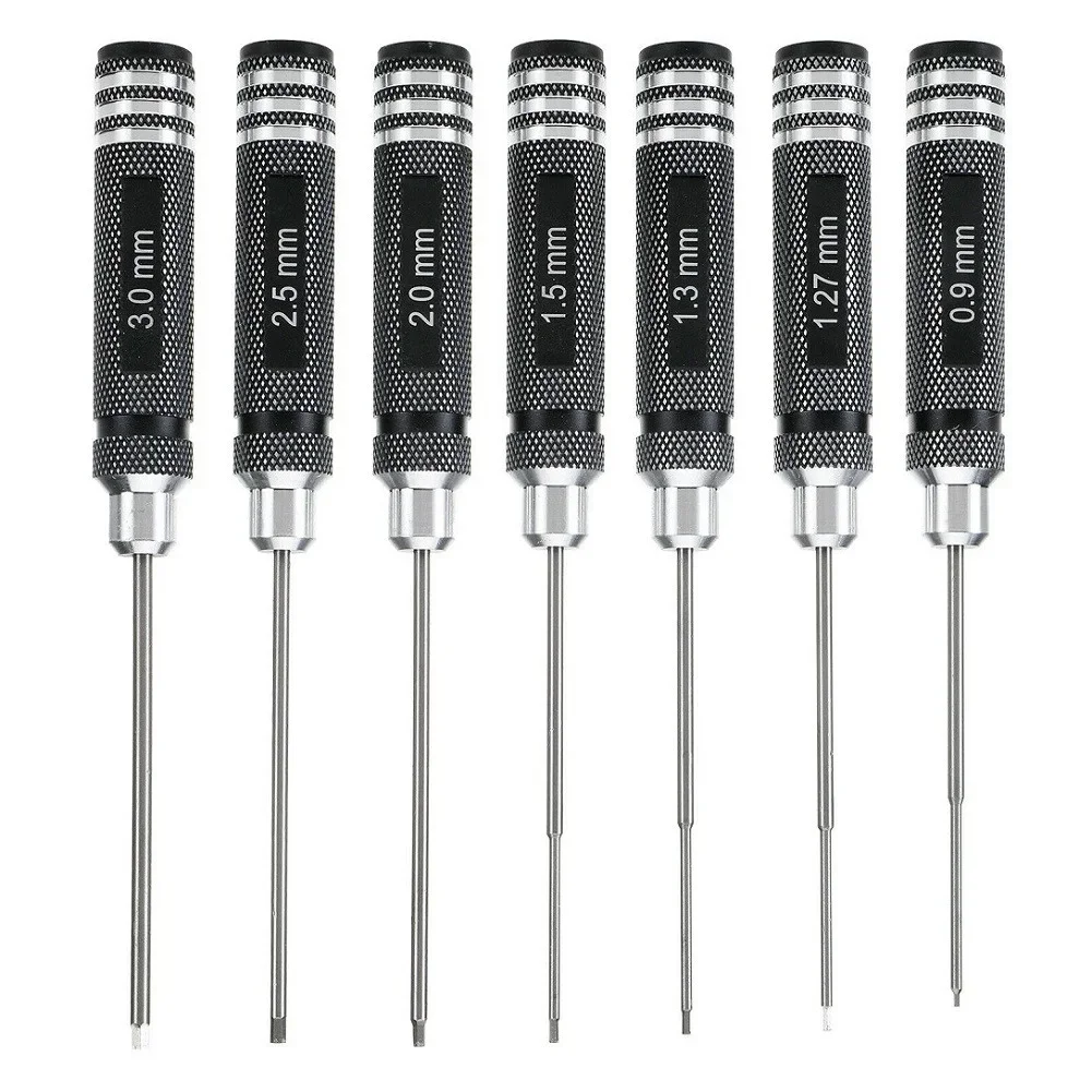 Embouts hexagonaux de 0.9 à 3mm du jeu de tournevis de précision pour modélisme RC.