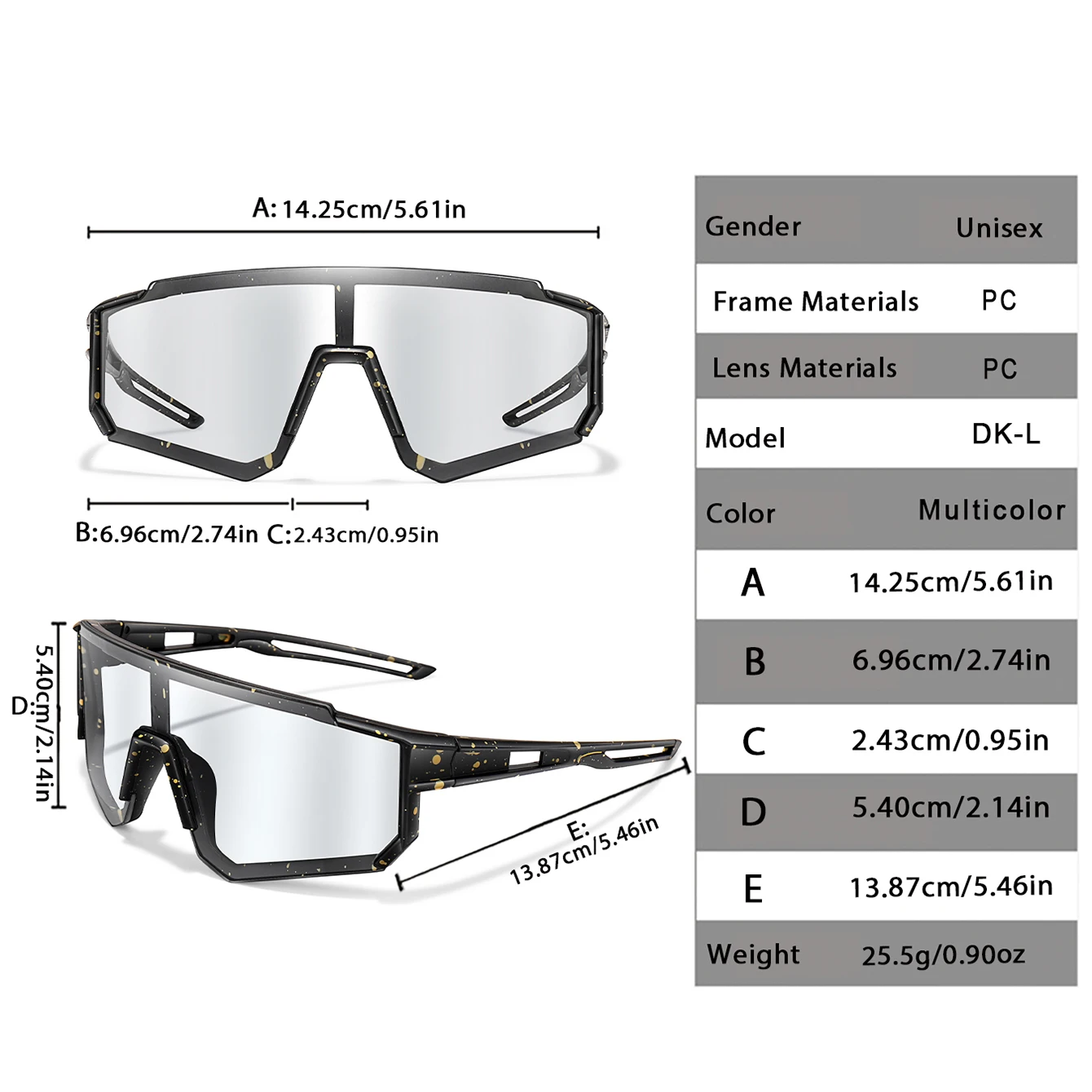 Photochromic Sunglasses Men Women Outdoor Sports Mtb Cycling