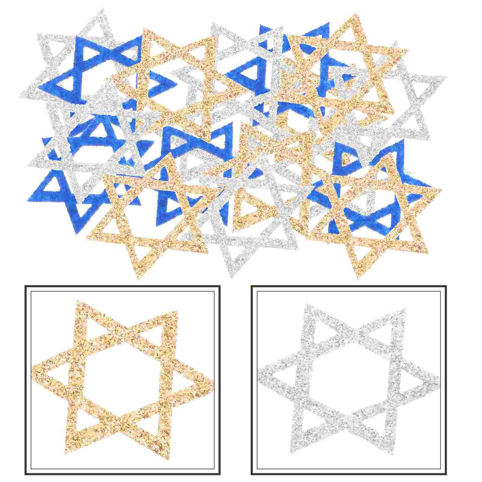 

Hanukkah Party Decoration Star Table Scatter Party Table Six Pointed Star Candlestick Dining Table Hannukah decorations