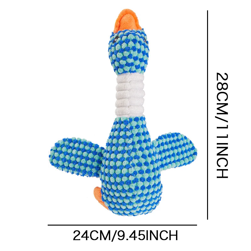 Plush Goose Dog Toy - Chew  Squeak Toy for Small to Large Dogs and Cats