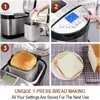 29-in-1 SMART Bread Machine with Gluten Free Setting 2LB 1.5LB 1LB Bread Maker Machine with Homemade Cycle - Stainles 3