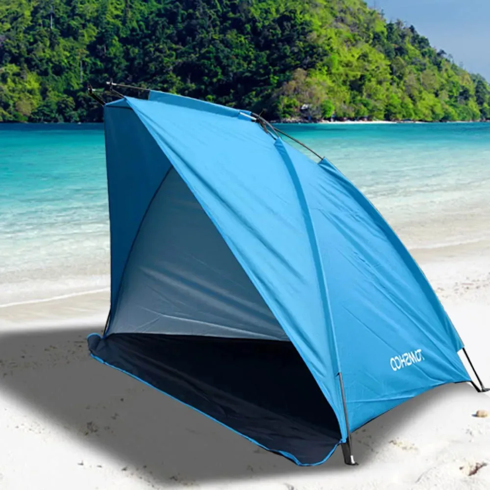 TOMSHOO Outdoor Sunshade Tent for Outdoor Camping Fishing Picnic Beach Park Durable Lightweight Ventilation With Carry Bag