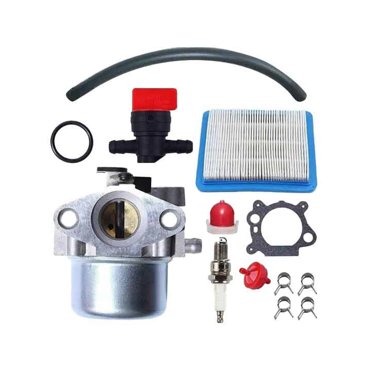 Kit Combo Carburador Mecânico com Acessórios para Briggs e Stratton, 799866 790845 799871 796707 794304