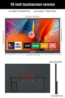 Anmite 16 inch Touch Portable Monitor 1200P HDR IPS Gaming Monitor USB TYPE C HDMI for Phone Laptop Desktop Switch PS4 XBOX - Image 6