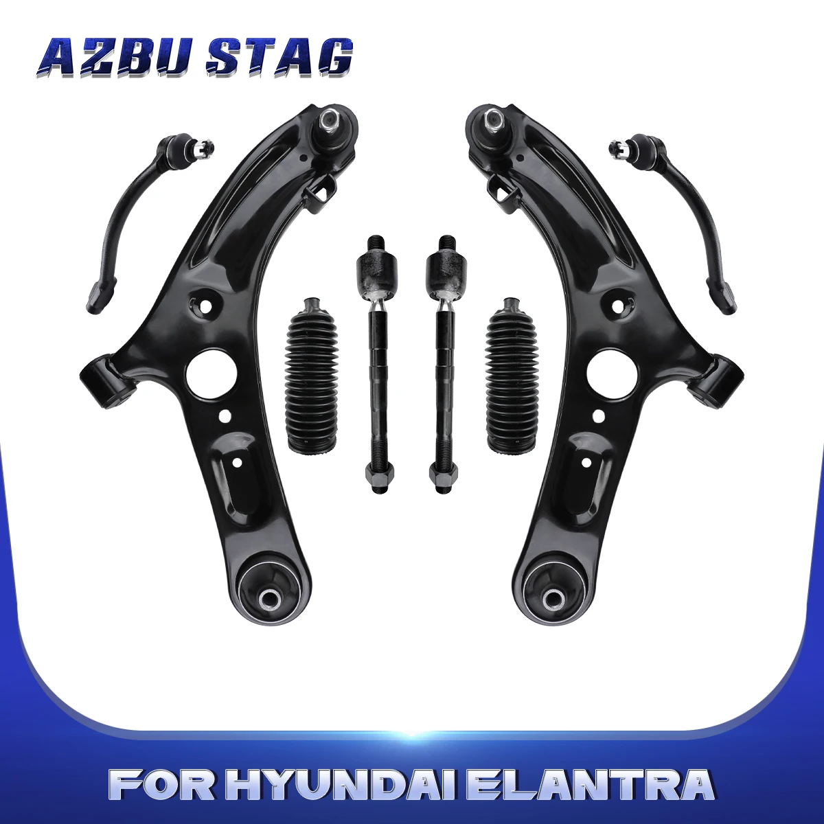 

AzbuStag 8Pcs Front Lower Control Arm Pinion Boot Suspension Kit for HYUNDAI ELANTRA VELOSTER 2011 2012 2013 2014 2015 2016 2017