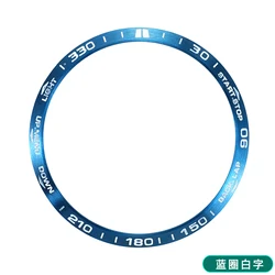 Enhanced Stainless Steel Bezel with Engraved Scale - Fenix 8X -51mm (C blue - white)