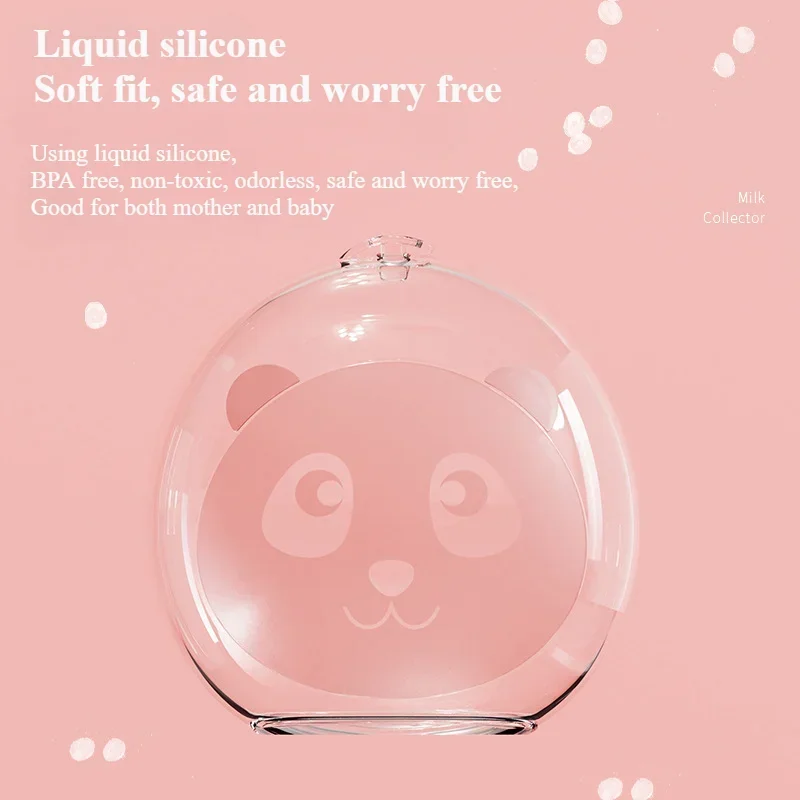 Wearable Hands-free Anti Overflow Silicone Breast Collector Breast Mask Milk Storage Device Anti Overflow Milk Pad Soft Cup
