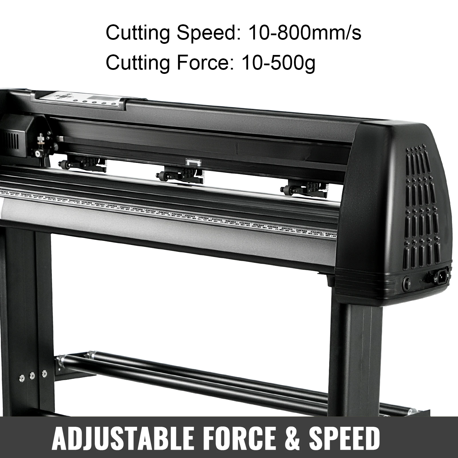 VEVOR 28-34 Inch Vinyl Cutter Machine Floor Stand Vinly Sign Cutting Plotter Starter Kits Software Adjustable Force Speed die cutting machine