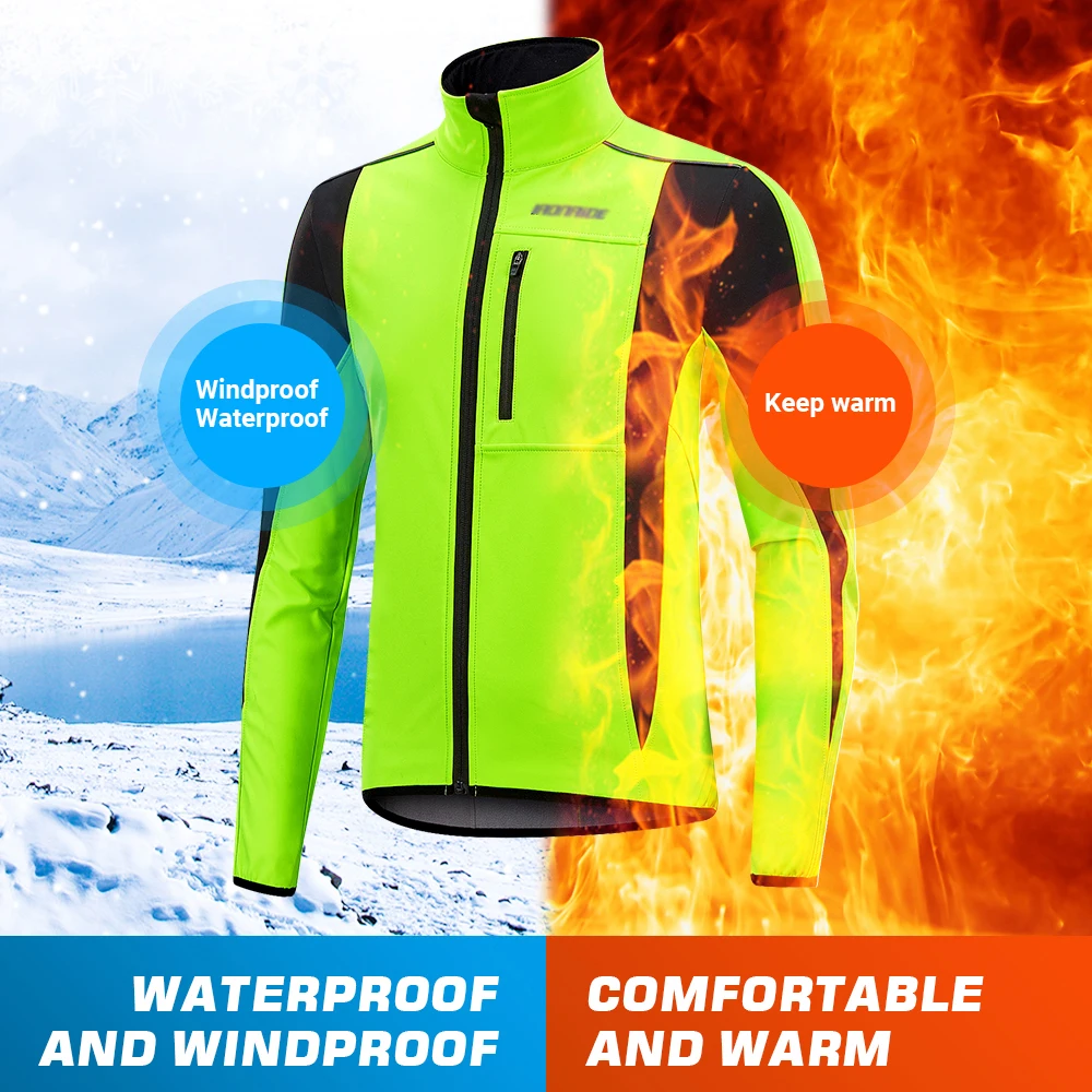 Cycling Jacket Warm Up Thermal Fleece Cycling Jacket Bicycle MTB Road Bike Clothing Windproof Waterproof Long Jersey cycling jacket cycling clothes