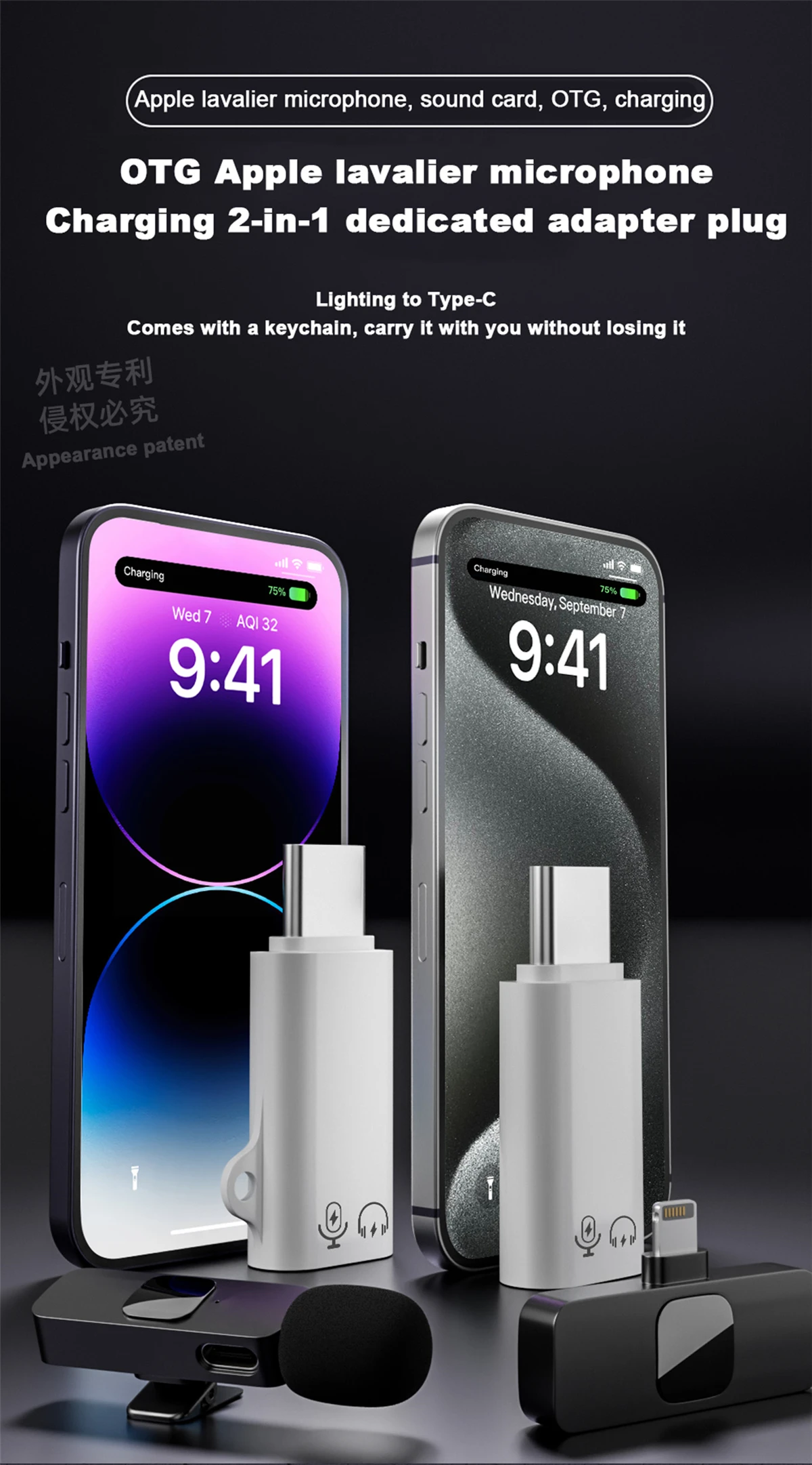 Description Picture 2 of itemUSB C To Lightning OTG USB Adapter For iphone Lightning To Type C 3.1 USB 3.0 Connector For ipad iphone charge Headphone Adapter