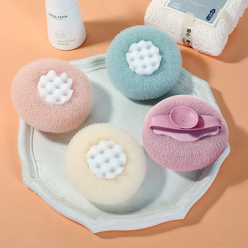 

Шарик для ванны Sunny Flower на присоске, волшебный Массажный мяч для ванны, для мытья грязи, для спины, щетка для ванны, нерассыпчатый мяч для ванны, банное полотенце